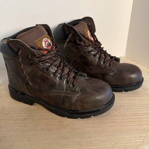 Brahma Men’s 9 Brown Safety Toe Work Boots ASTM F2413-17 Lace Up